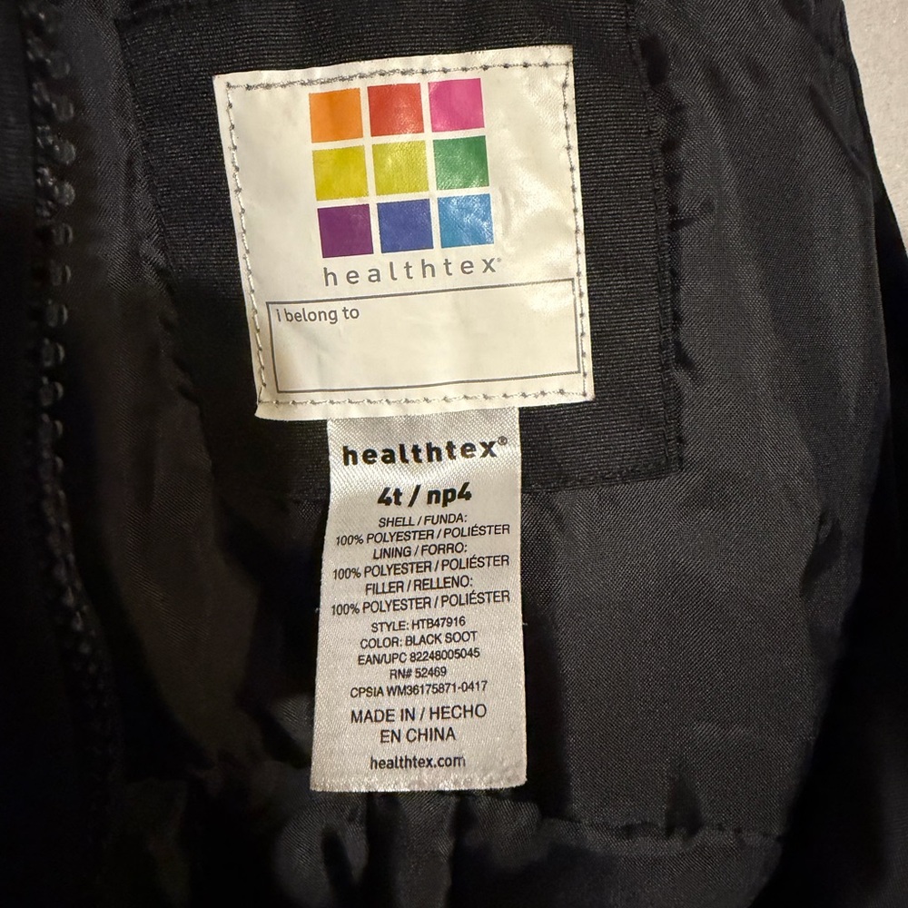 Healthtex Black Kids Overalls - Picture 2 of 3